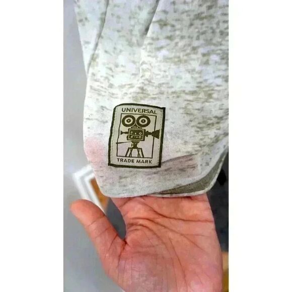 Universal Studios Sheer Graphic Tee - Grayish Green/Size L - Picture 4 of 15